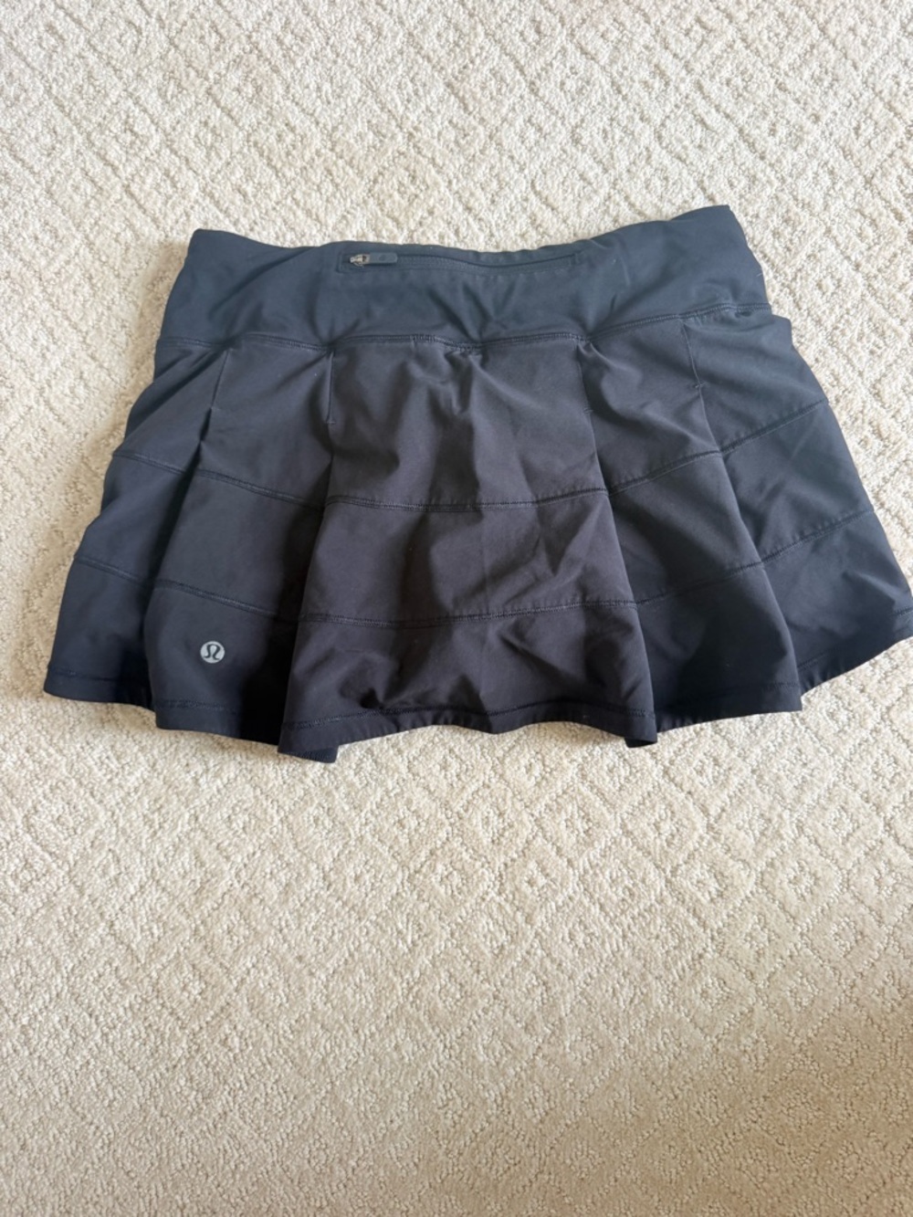 lululemon athletica Black Athletic Pleated Mini Skirt